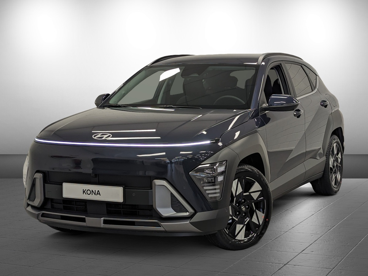 Hyundai Kona 1.6 GDI HEV Premium Full Hybride Automaat met Navigatie, Lederen bekleding en Stoelverwarming Private lease een KONA Hybrid al vanaf € 409 p/m!