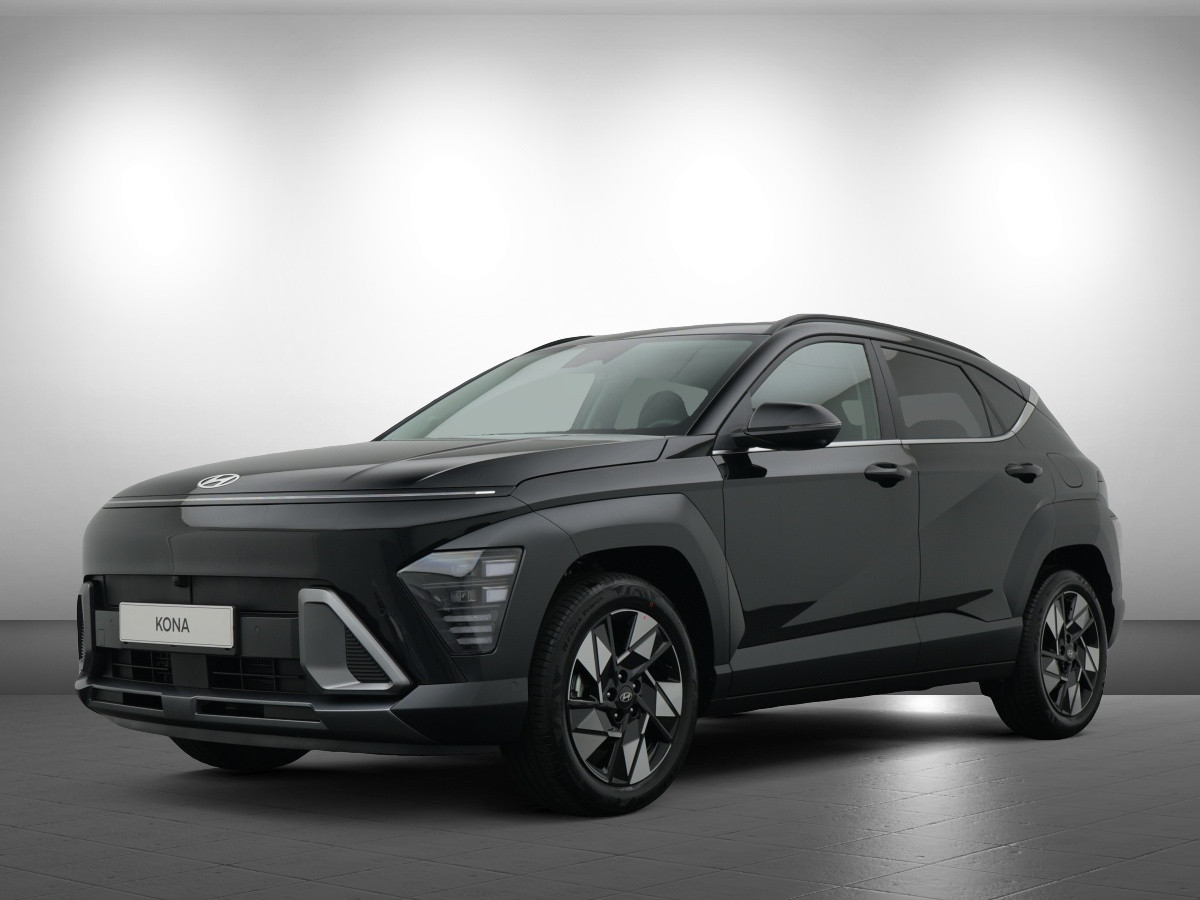 Hyundai Kona 1.6 GDI HEV Premium Full Hybride Automaat met Navigatie, Lederen bekleding en Stoelverwarming Private lease een KONA Hybrid al vanaf € 409 p/m!