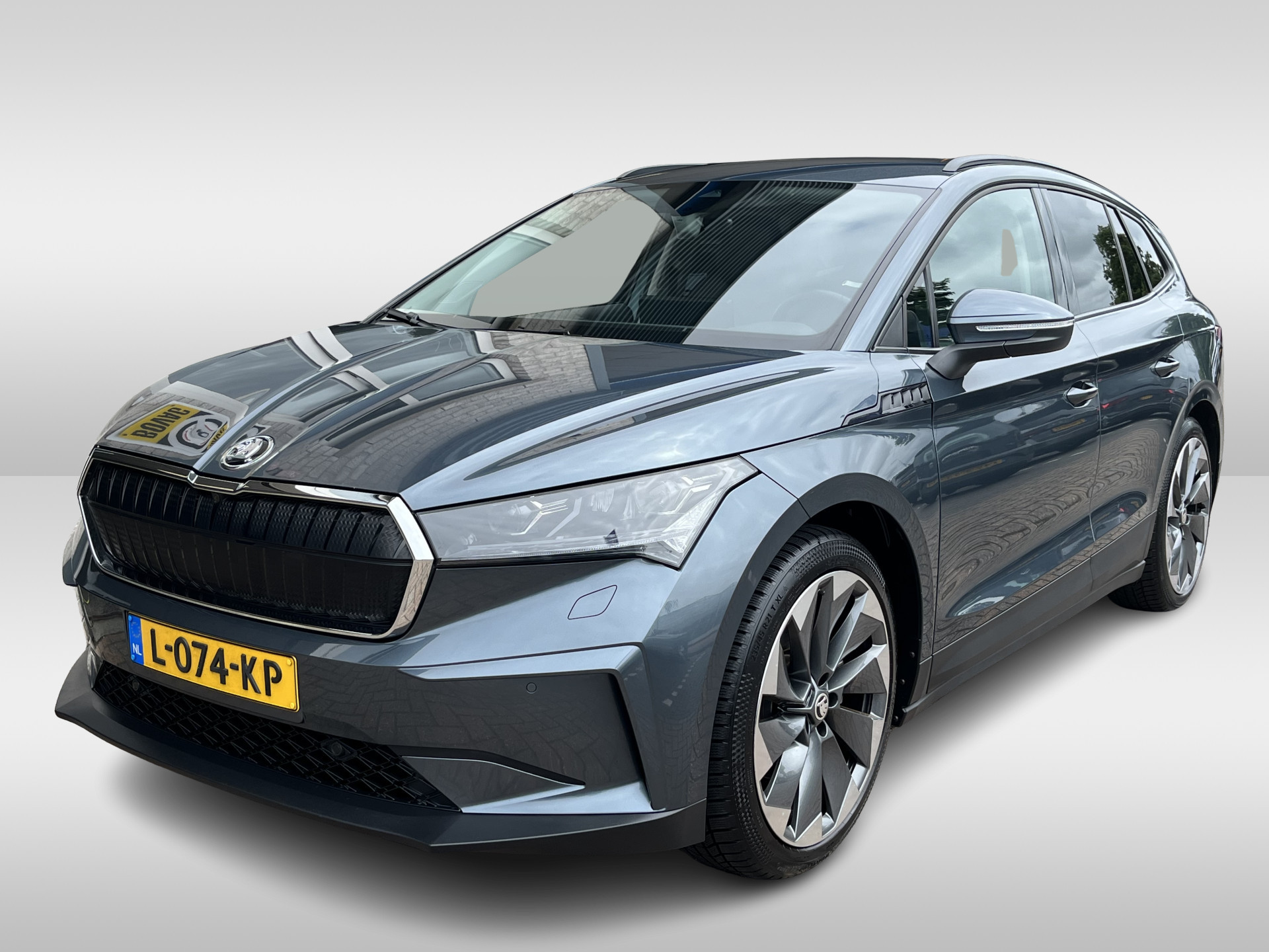 Škoda Enyaq iV 60 / SOH 91%/ WARMTEPOMP/ AUTOMAAT/ TREKHAAK/ PARK.SENSOR.V+A/ CAMERA/ STUUR+STOELVERWARM./ SMARTLINK/ CRUISE/ KEYLESS/ DIGITAL DASH/ RIJ-MODI/ NAVI/ DAB/ CLIMA/ LED/ 21'' LMV