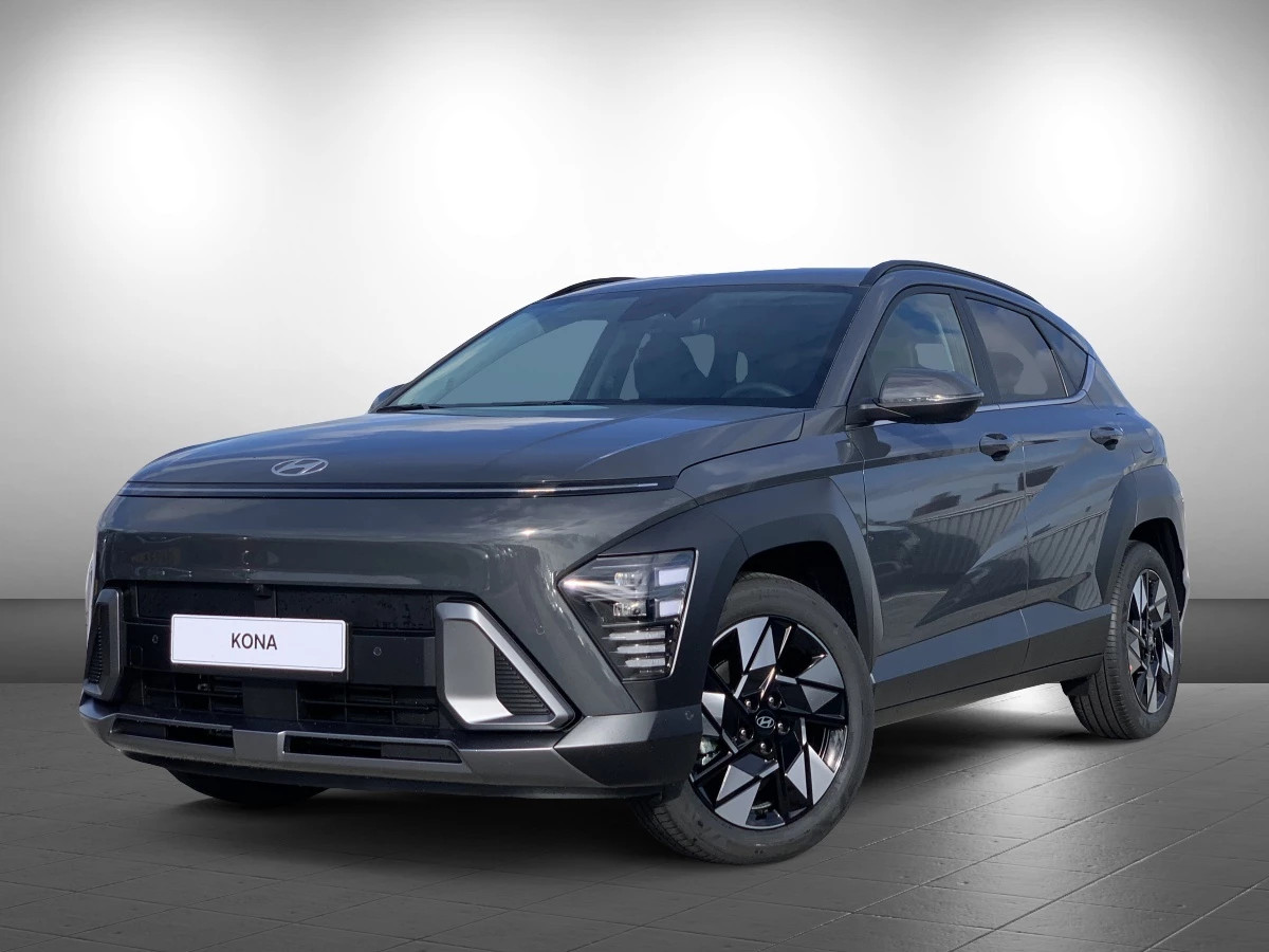 Hyundai Kona 1.6 GDI HEV Premium Full Hybride Automaat met Navigatie, Lederen bekleding en Stoelverwarming Private lease een KONA Hybrid al vanaf € 409 p/m!